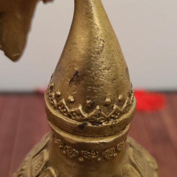 TWO Feng Shui Heavy Brass Hollow Gourds with Coins to Attract Wealth - Picture 8 of 14